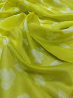 Green Shibori Cotton Silk Dupatta - Luxurion World