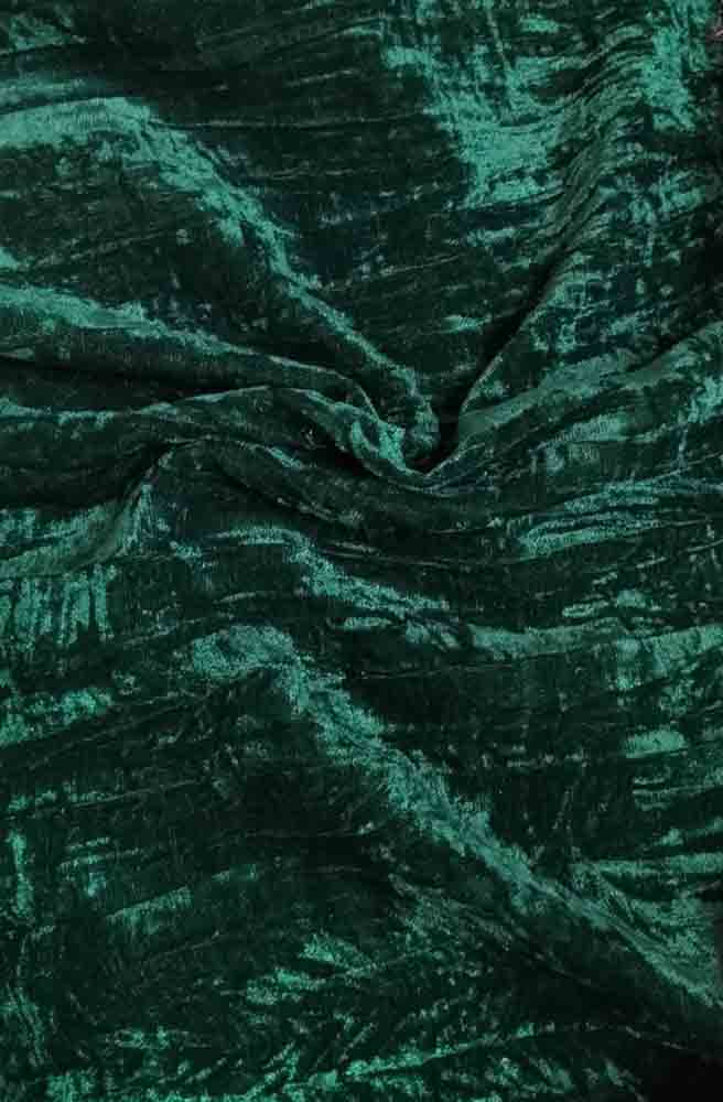 Green Trendy Velvet Fabric ( 1 Mtr ) - Luxurion World