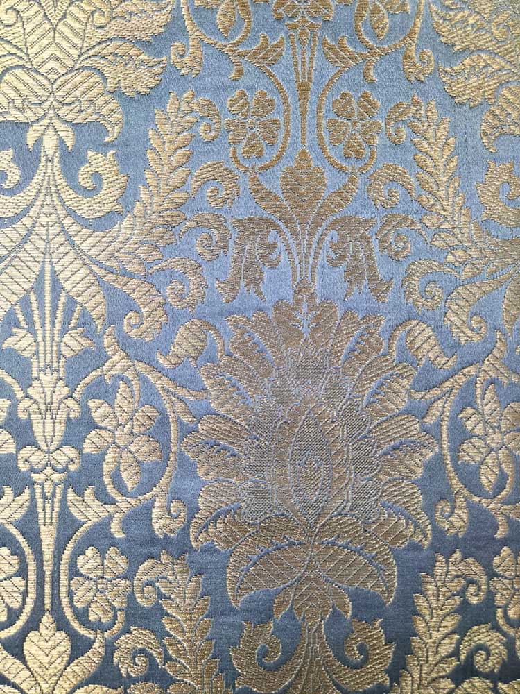 Grey Banarasi Silk Fabric ( 1 Mtr ) - Luxurion World