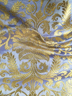 Grey Banarasi Silk Fabric ( 1 Mtr ) - Luxurion World