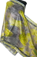 Grey Digital Printed Linen Floral Design Dupatta - Luxurion World