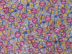 Grey Pen Kalamkari Pure Silk Fabric ( 1 Mtr ) - Luxurion World