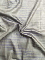Grey Plain Bhagalpur Silk Fabric ( 1 Mtr ) - Luxurion World