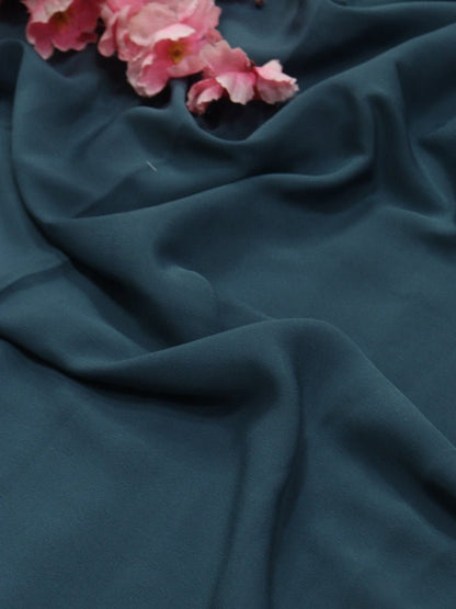 Grey Plain Crepe Fabric ( 1 mtr)