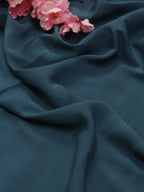 Grey Plain Crepe Fabric ( 1 mtr) - Luxurion World