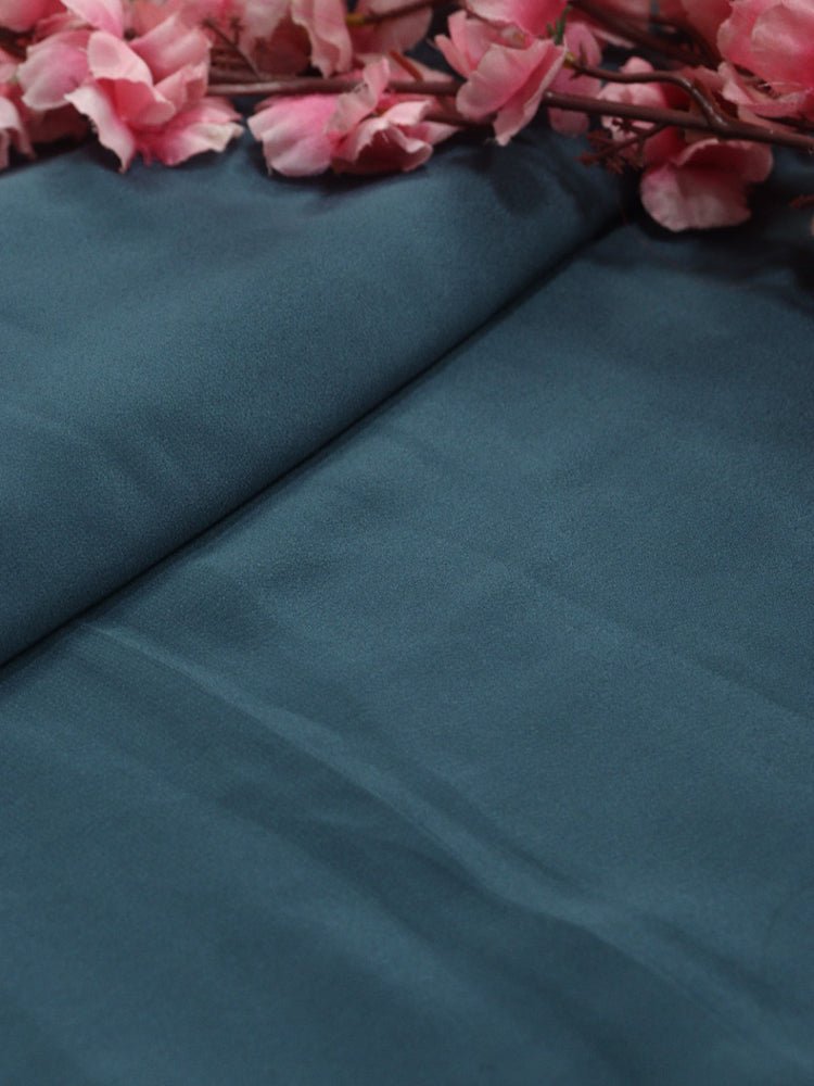 Grey Plain Crepe Fabric ( 1 mtr) - Luxurion World