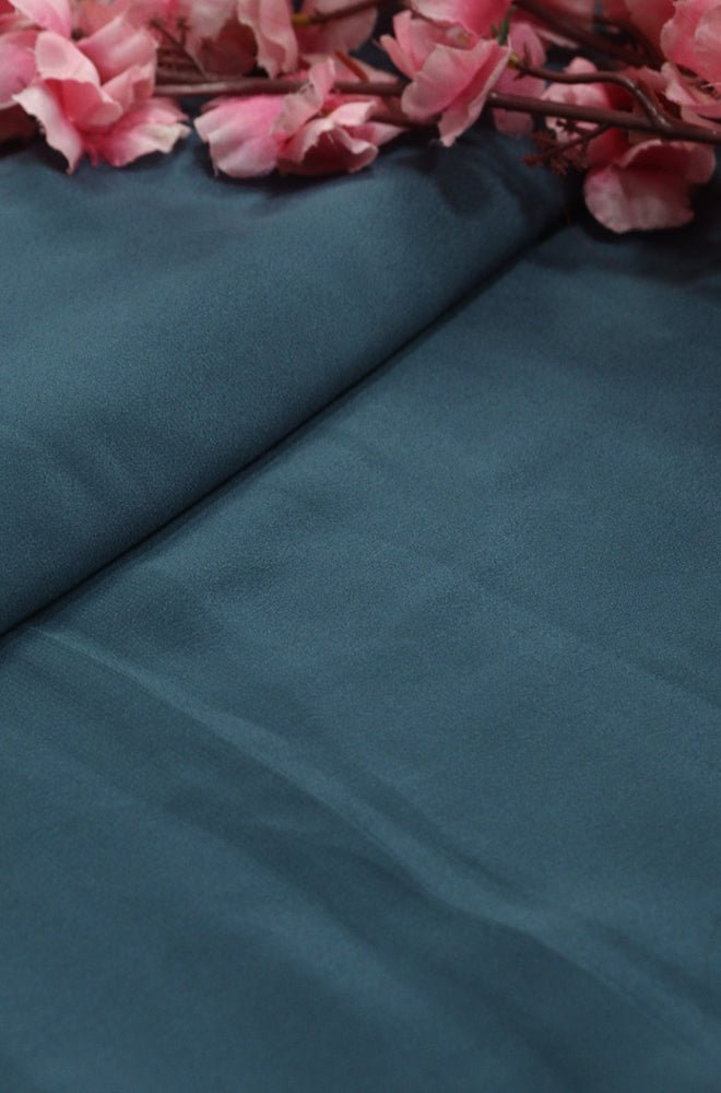 Grey Plain Crepe Fabric ( 1 mtr)
