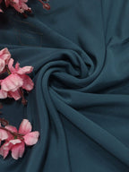 Grey Plain Crepe Fabric ( 1 mtr) - Luxurion World
