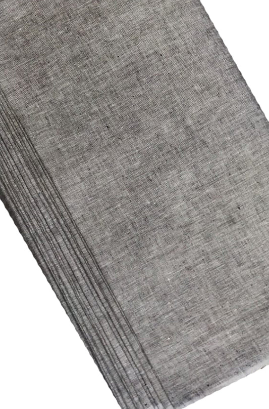 Grey Plain Pure Linen Fabric ( 1 Mtr ) - Luxurion World