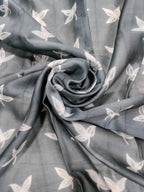 Grey Shibori Cotton Silk Dupatta - Luxurion World