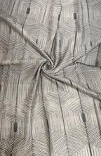 Grey Shibori Cotton Silk Fabric ( 2.5 Mtr ) - Luxurion World