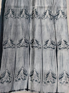Grey Shibori Cotton Silk Fabric ( 2.5 Mtrs ) - Luxurion World