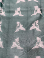 Grey Shibori Cotton Silk Fabric ( 2.5 Mtrs ) - Luxurion World