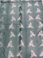 Grey Shibori Cotton Silk Fabric ( 2.5 Mtrs ) - Luxurion World