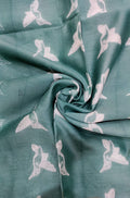 Grey Shibori Cotton Silk Fabric ( 2.5 Mtrs ) - Luxurion World
