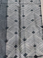 Grey Shibori Cotton Silk Fabric ( 2.5 Mtrs ) - Luxurion World