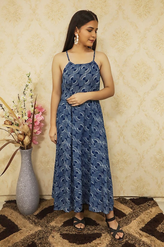 Indigo Maxi Dress - Luxurion World