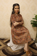 Kalamkari Printed Cotton Kurti - Luxurion World