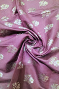 Maroon Banarasi Silk Fabric ( 0.5 Mtr) - Luxurion World