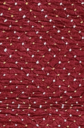 Maroon Bandhani Pure Gajji Silk Fabric ( 1 Mtr ) - Luxurion World