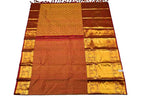 Maroon Handloom Kanjeevaram Pure Silk Saree - Luxurion World