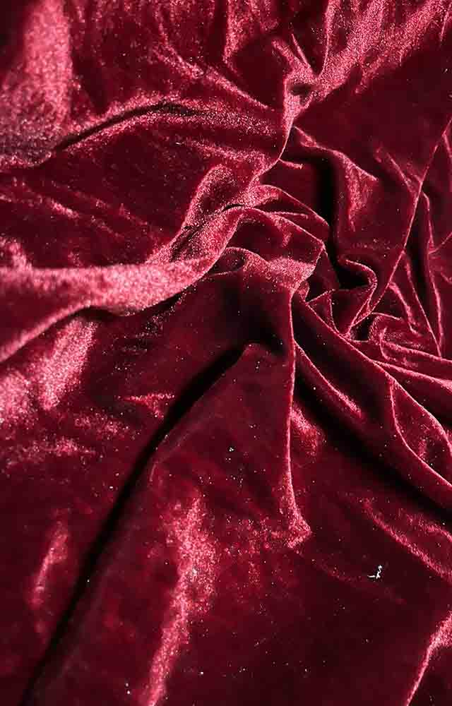Maroon Trendy Velvet Fabric ( 1 Mtr ) - Luxurion World