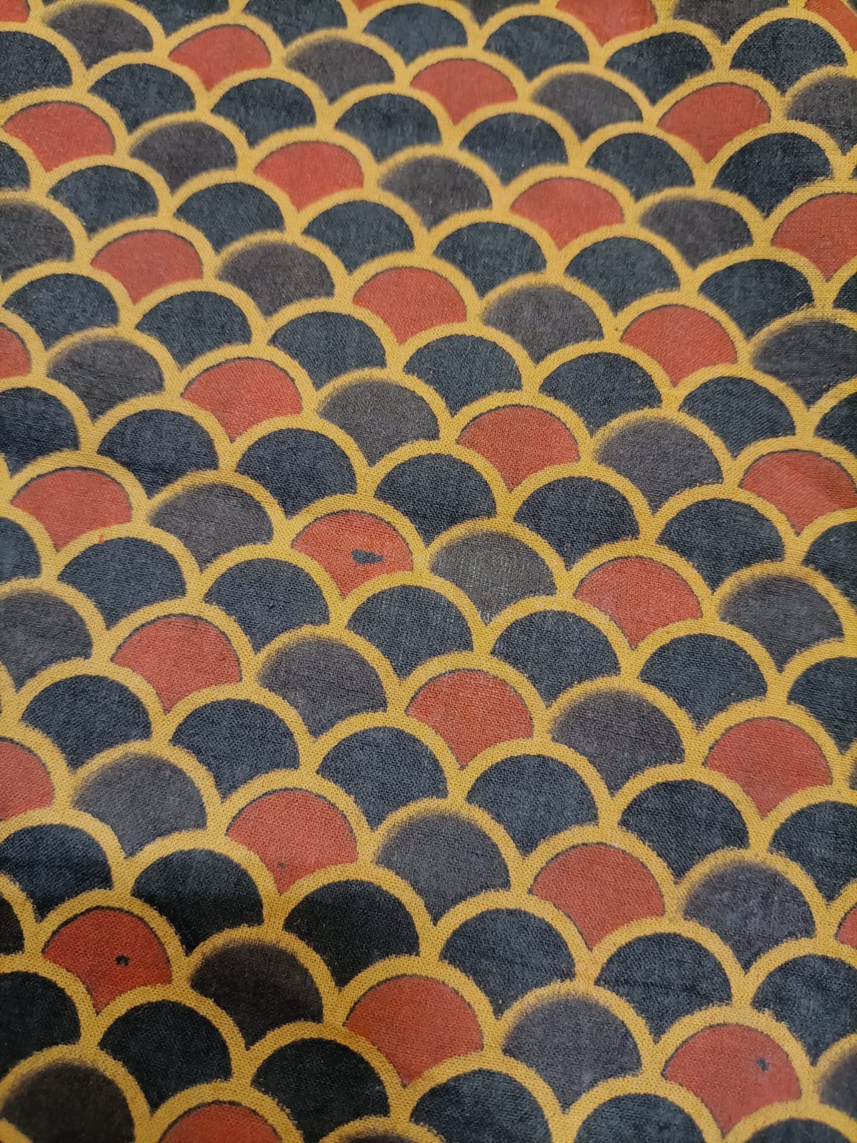 Multicolor Ajrakh Block Printed Cotton Fabric (1 mtr) - Luxurion World