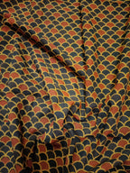 Multicolor Ajrakh Block Printed Cotton Fabric (1 mtr) - Luxurion World