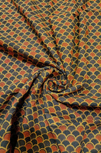 Multicolor Ajrakh Block Printed Cotton Fabric (1 mtr) - Luxurion World