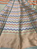 Multicolor Banarasi Pure Katan Silk Unstitched Lehenga Set - Luxurion World