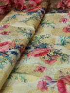 Multicolor Banarasi Silk Fabric ( 0.5 Mtr) - Luxurion World