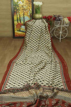Multicolor Block Printed Chanderi Silk Saree - Perfect for Any Occasion! - Luxurion World