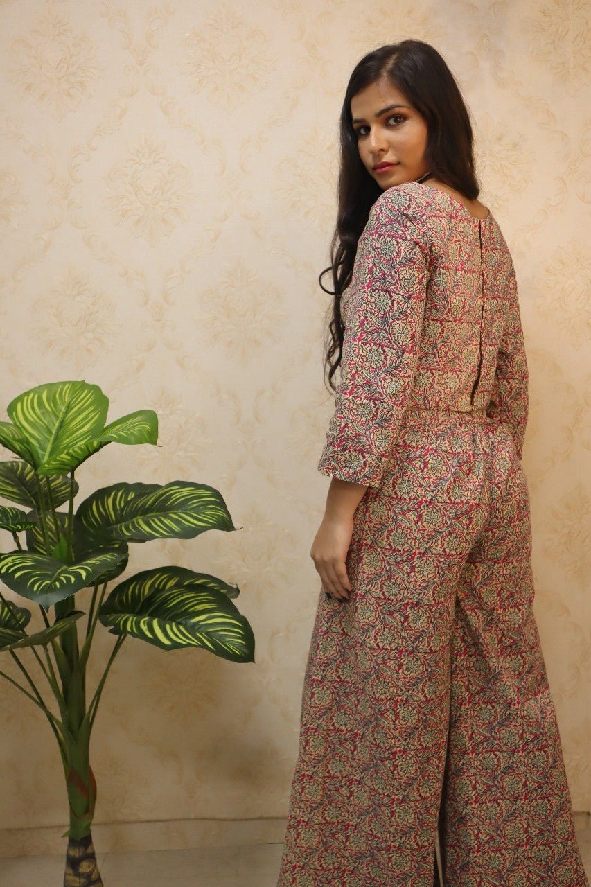 Multicolor Block Printed Pure Cotton Dress - Luxurion World