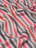 Multicolor Digital Printed Georgette Fabric ( 1 Mtr ) - Luxurion World