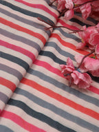 Multicolor Digital Printed Georgette Fabric ( 1 Mtr ) - Luxurion World