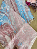 Multicolor Digital Printed Linen Cotton Dupatta - Luxurion World
