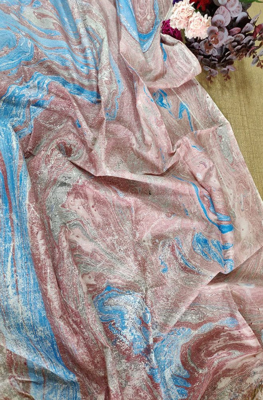 Multicolor Digital Printed Linen Cotton Dupatta