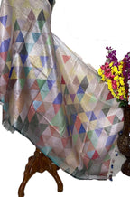 Multicolor Digital Printed Linen Dupatta - Luxurion World
