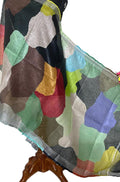 Multicolor Digital Printed Linen Dupatta - Luxurion World