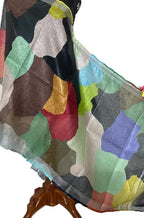Multicolor Digital Printed Linen Dupatta - Luxurion World