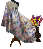 Multicolor Digital Printed Linen Dupatta - Luxurion World