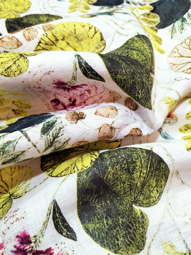 Multicolor Digital Printed Linen Fabric (2.5 mtr)