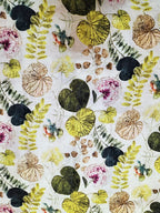 Multicolor Digital Printed Linen Jute Fabric (1 mtr) - Luxurion World