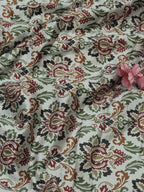 Multicolor Digital Printed Velvet Cotton Fabric ( 1 Mtr ) - Luxurion World