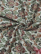 Multicolor Digital Printed Velvet Cotton Fabric ( 1 Mtr ) - Luxurion World