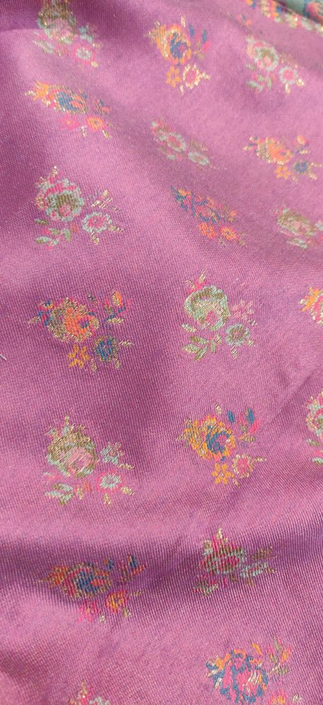 Multicolor Embroidered Kashmiri Kani Work Pure Silk Saree Luxurionworld