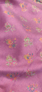 Multicolor Embroidered Kashmiri Kani Work Pure Silk Saree - Luxurion World