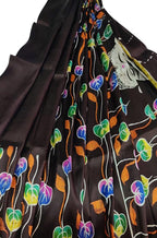 Multicolor Hand Batik Pure Bishnupuri Silk Saree - Luxurion World