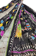 Multicolor Hand Batik Pure Bishnupuri Silk Saree - Luxurion World