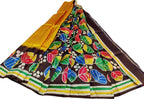 Multicolor Hand Batik Pure Bishnupuri Silk Saree - Luxurion World